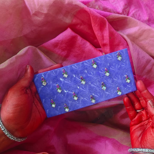 Neelam 3D Shagun Lifafa – Purple Cash Envelope | Handcrafted Money Envelopes
