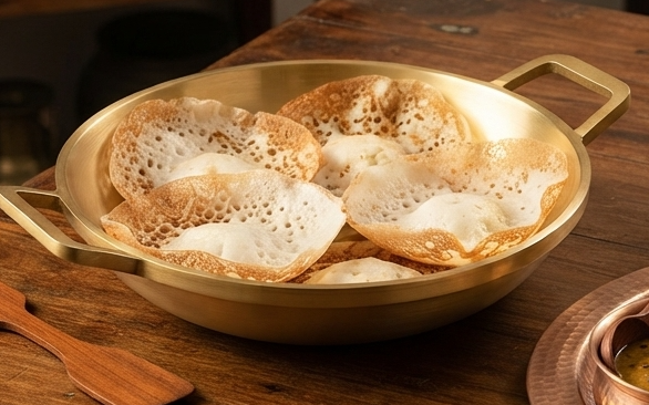 Bronze Kansa Appam Pan | Handmade - Vengalam Appachatti | Bronze Hoppers Pan | Multi-purpose | Sustainable | Codesustain