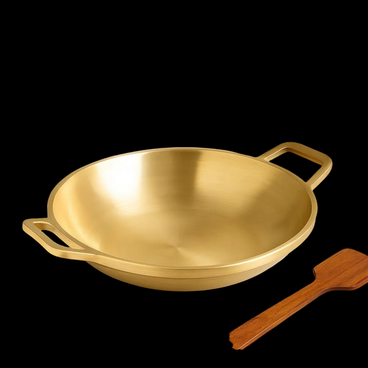Handmade Bronze Kansa Appam Pan | Vengalam Appachatti | Bronze Hoppers Pan | Multi-purpose | Sustainable | Codesustain