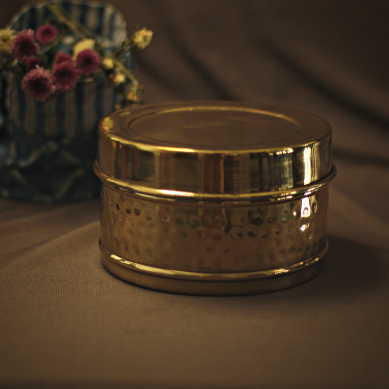 Brass Lunch Box | 3 Layer Handmade Tiffin Serveware