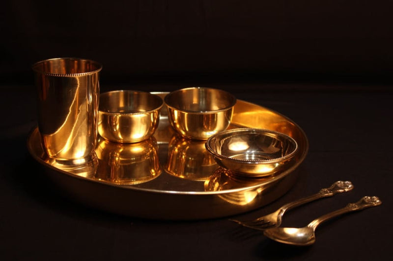 Ayās Brass | Pital Dinner Set | Ayās Collection - Codesustain