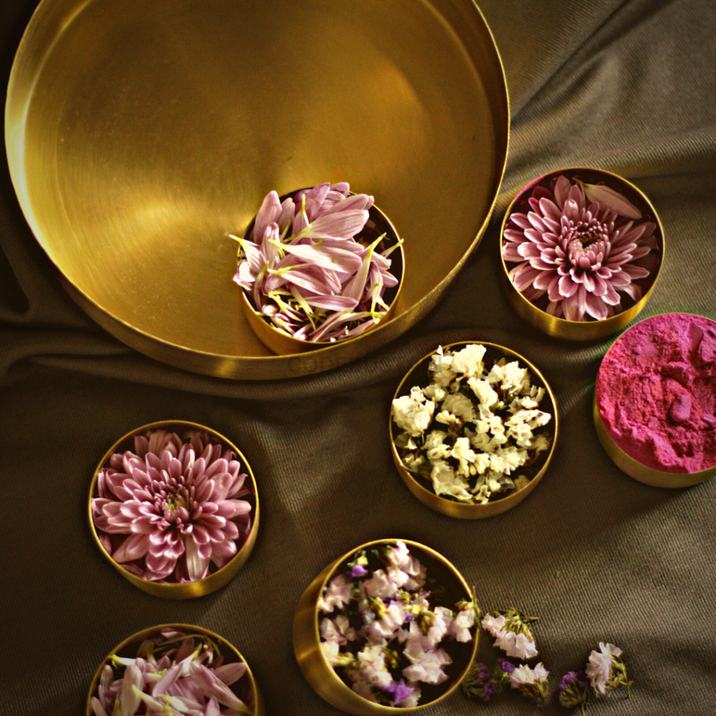 Brass Traditional Pooja Samagridaan | Compact Box - Codesustain Ventuures Pvt Ltd