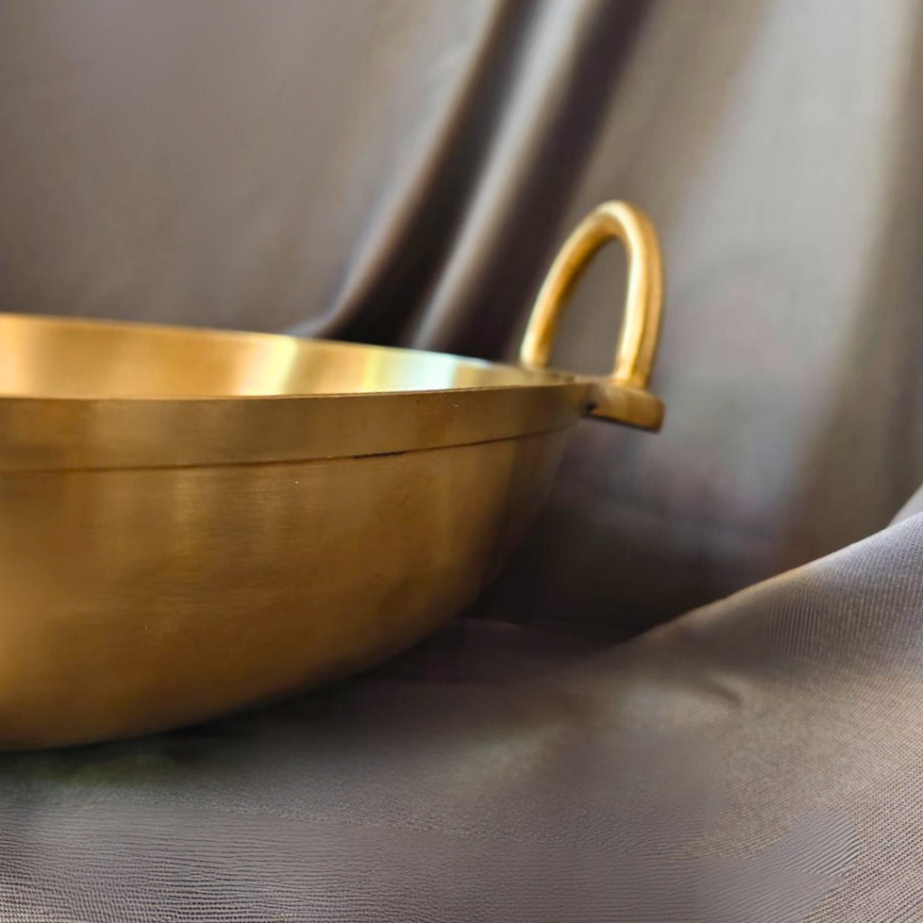 Handmade Kansa Kadai | Bronze Wok Cookware