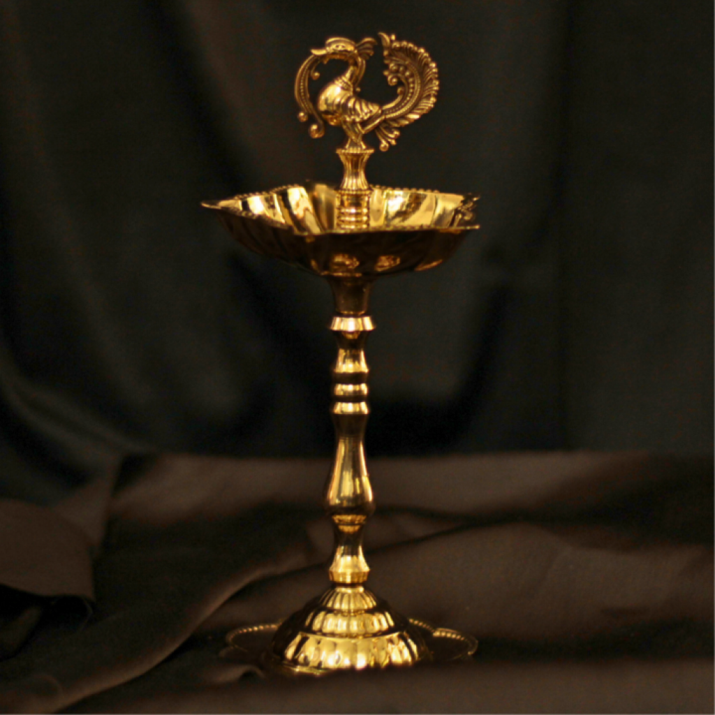 Divine Brass Peacock Diya Samai | Peacock Samai | Handcrafted Diya for Prosperity | Gift Box