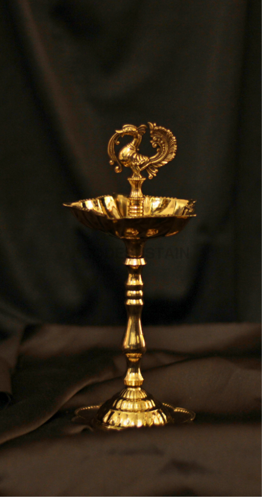 Divine Brass Peacock Diya Samai | Peacock Samai | Handcrafted Diya for Prosperity | Gift Box
