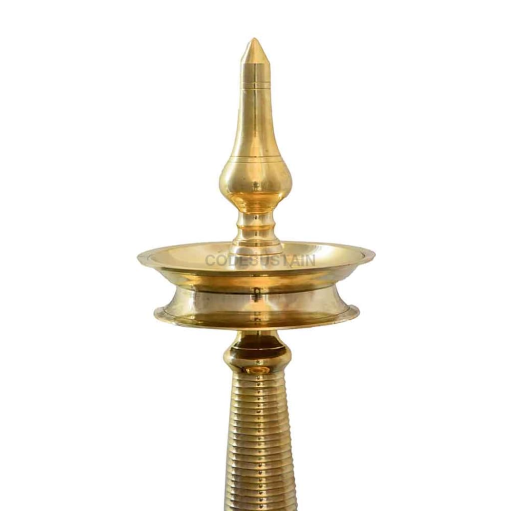 Divine Handmade Brass Samai | Nilavilakku | Large Diya | Gift Box Puja item
