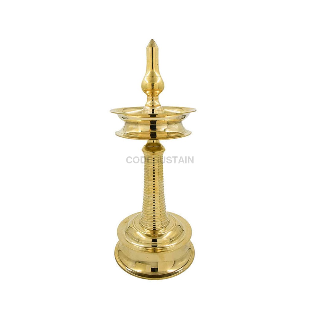 Divine Handmade Brass Samai | Nilavilakku | Large Diya | Gift Box Puja item