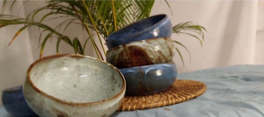 Stoneluxe Elements Soup Bowl | Curry Bowl | Serving Bowl | Salad Bowl | Multipurpose Bowl | 6.5 IN by 3 IN - Codesustain