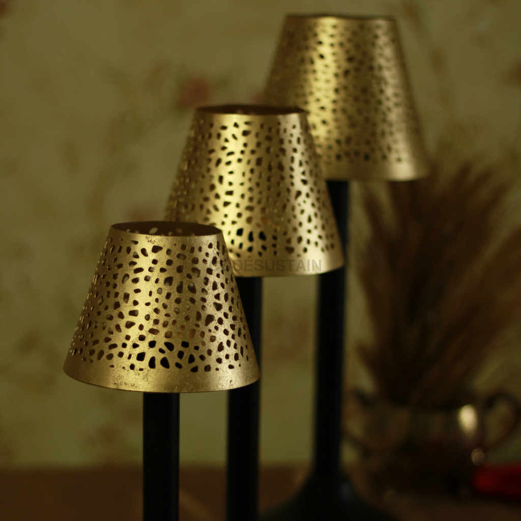 Elegance Brass Finish Gold Lamps Home Decor