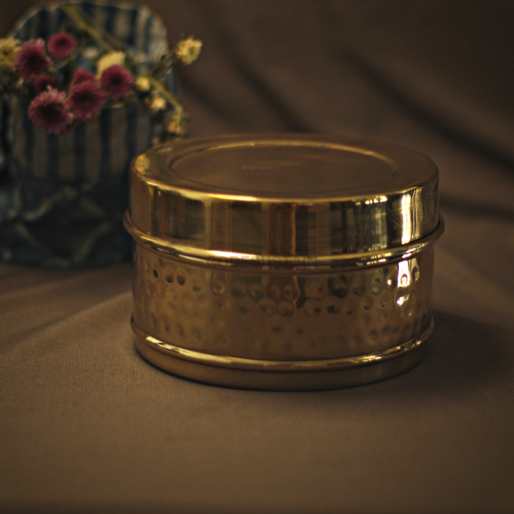 Brass Lunch Box | 3 Layer Handmade Tiffin Serveware