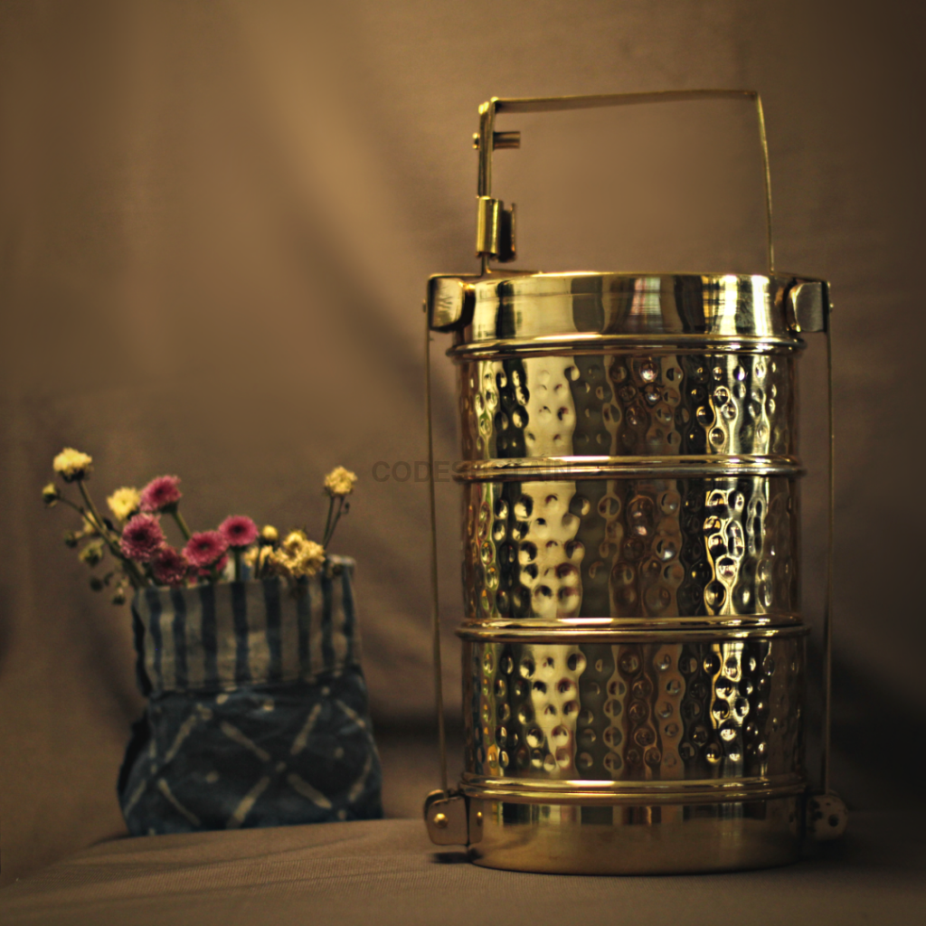 Brass Lunch Box | 3 Layer Handmade Tiffin Serveware