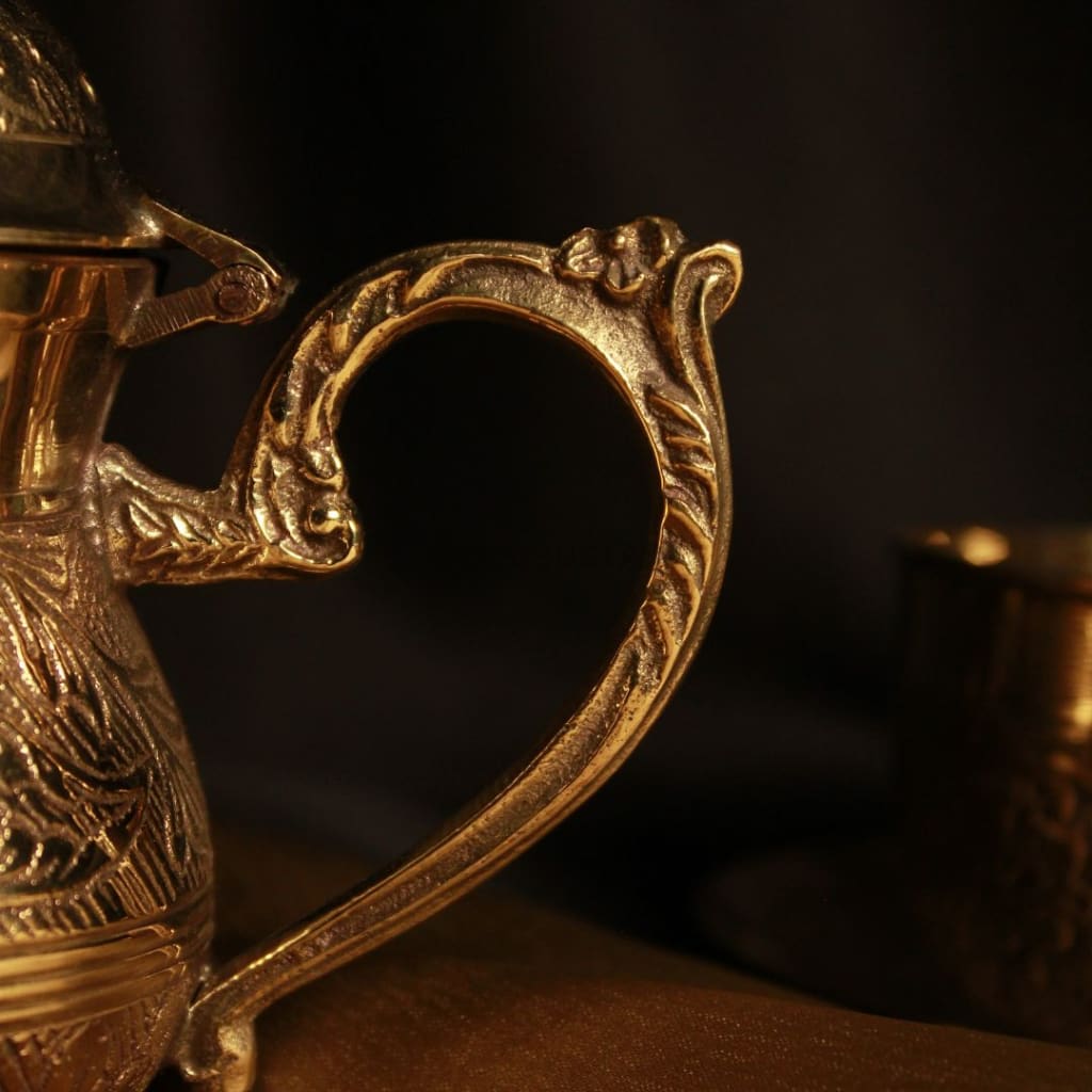 Gold Brass Tea Set | Coffee Beverage