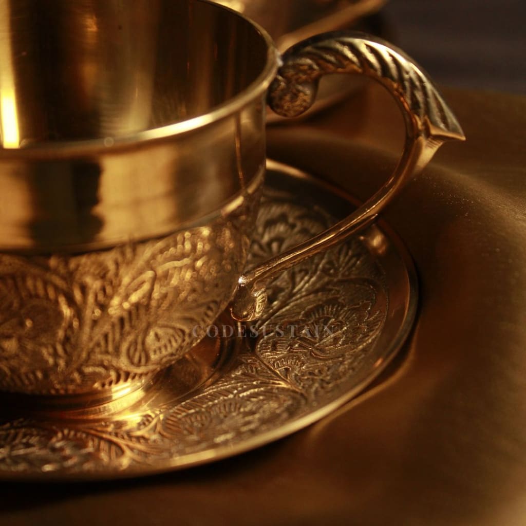 Gold Brass Tea Set | Coffee Beverage