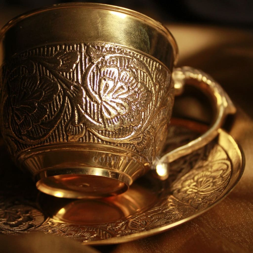 Gold Brass Tea Set | Coffee Beverage