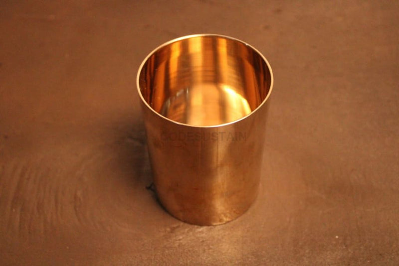 Ayās Golden Bronze Thali | Luxury Kansa Thali Set | 12 Inches (1 Set of 7) - Codesustain