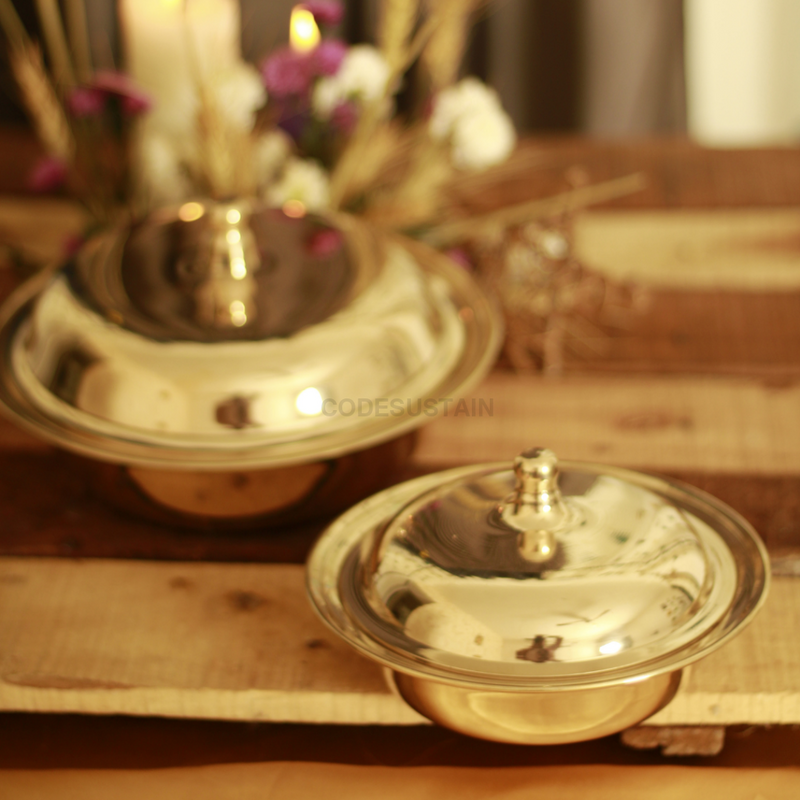 Golden Kansa Serving Bowl Serveware