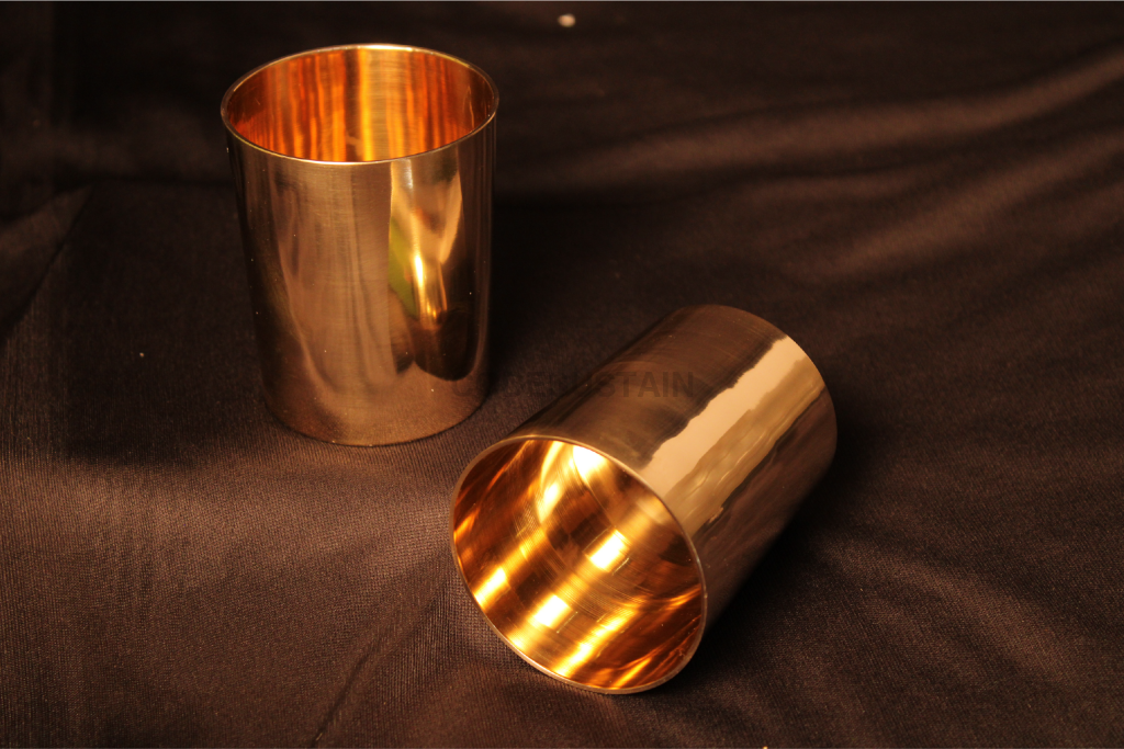 Ayās Golden Kansa Tumbler | Golden Kansa Glasses | Set of 2 - Codesustain
