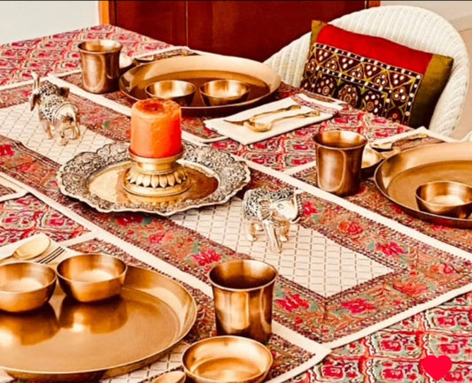 Antique Kansa Thali Set | Bronze Handmade Thali Set - Codesustain Ventuures Pvt Ltd