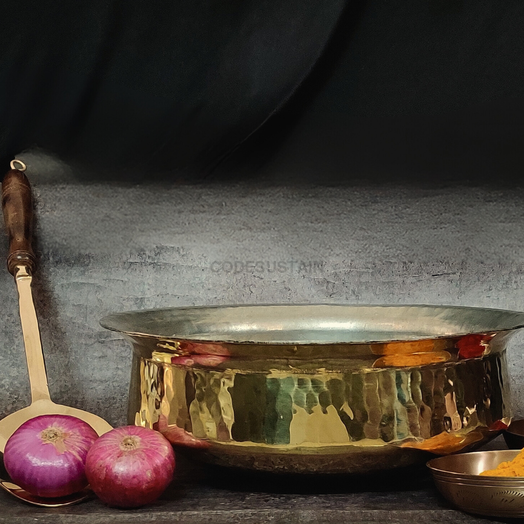 Handmade Brass Lagaan | Pital Lagaan for Cooking Cookware