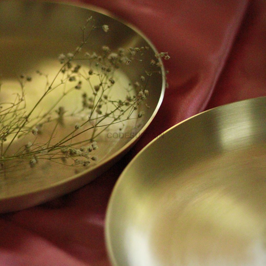 Handmade Kansa Breakfast Plate | Starter Plate | Quarter Plate Dinnerware