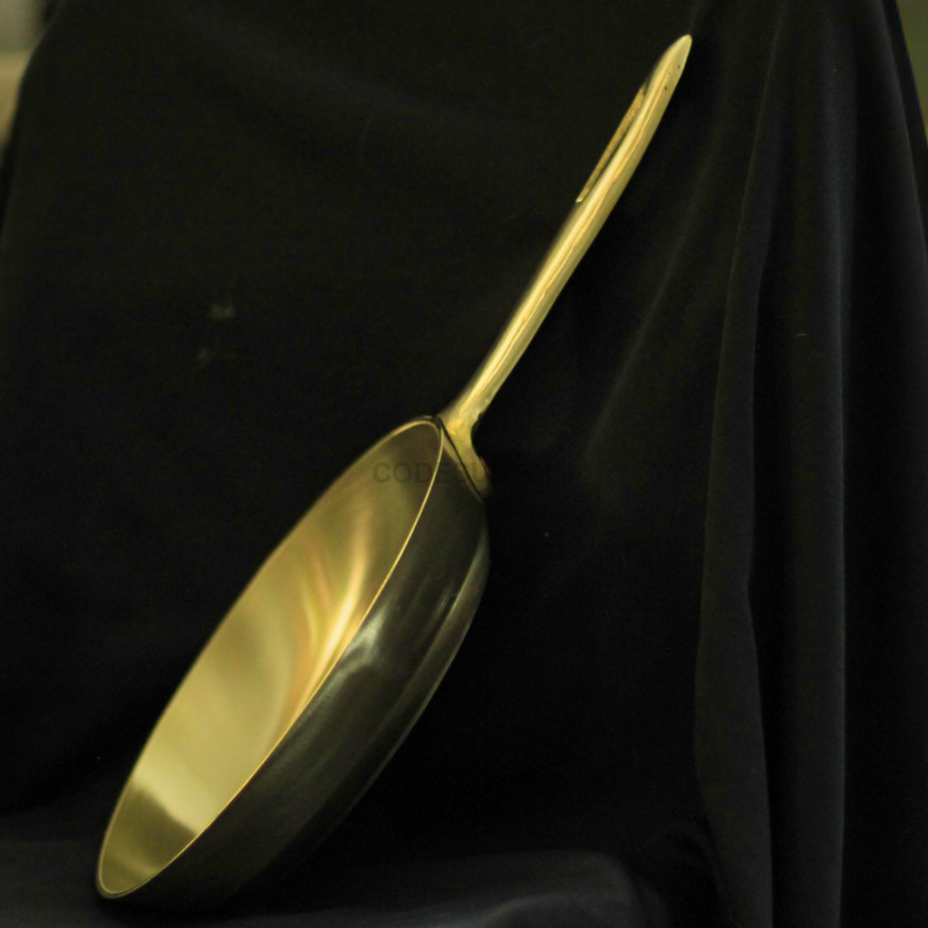 Handmade Kansa Sauté Pan | Bronze Fry Pan Cookware