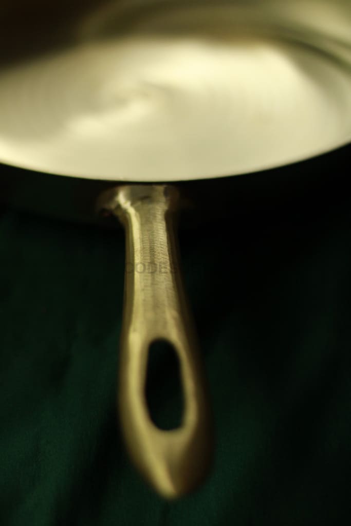 Handmade Kansa Sauté Pan | Bronze Fry Pan Cookware