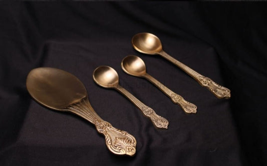Ayās Kansa Serving Spoons | Handmade Bronze Ladles - Codesustain