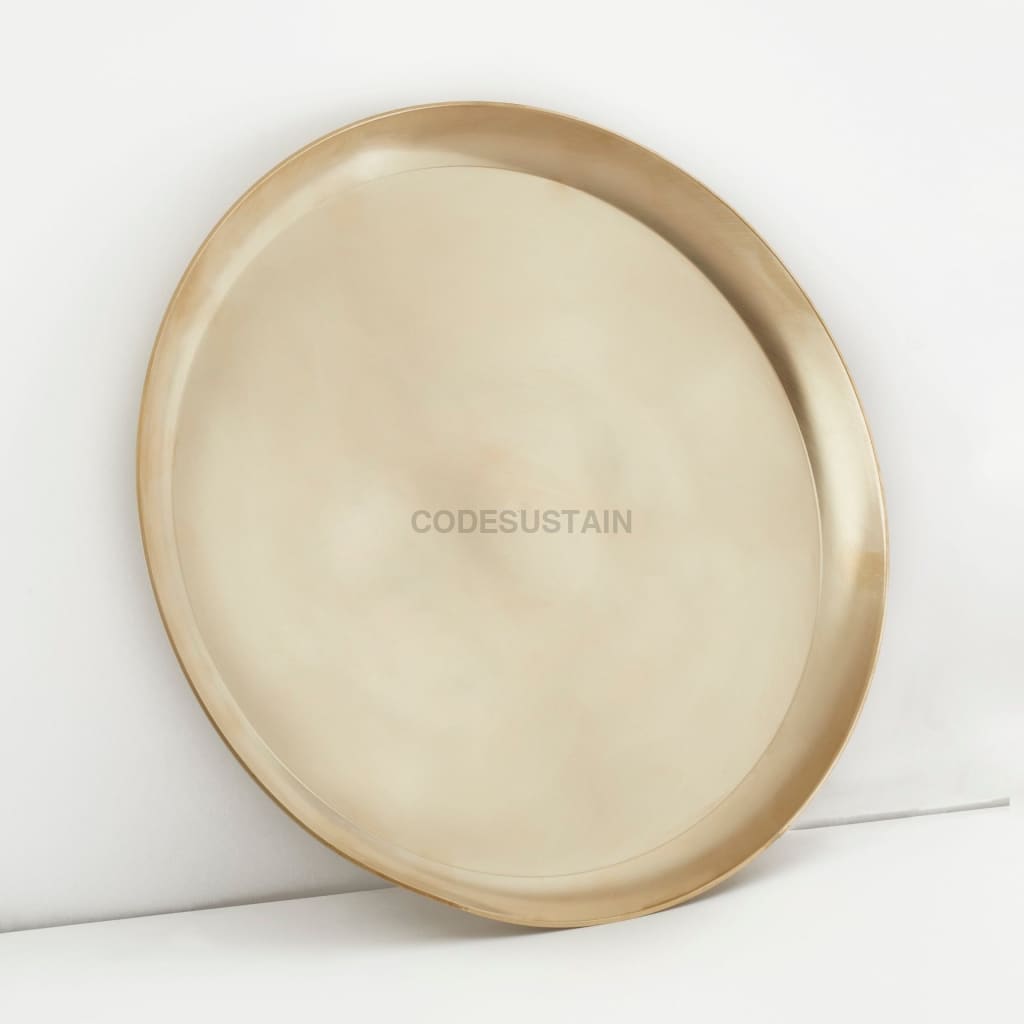 Ayās Vintage Kansa Dinner Thali (12-inch) - Codesustain