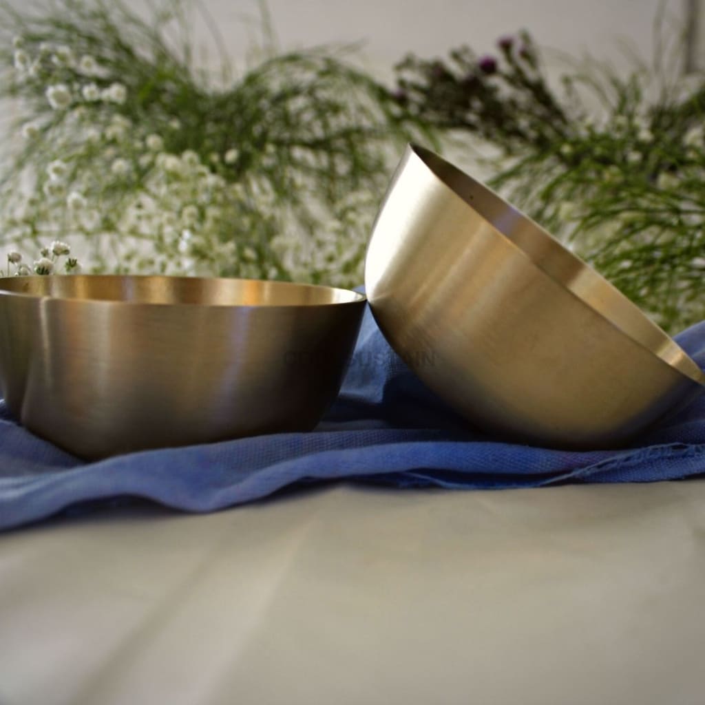 Handmade Kansa Thali Set | Dinner Ays Collection Serveware