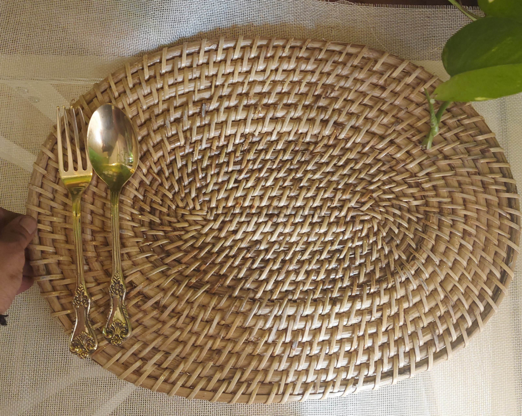 Luxury Cane Oval Table mats | Table Placemats | Kaca collection - Codesustain