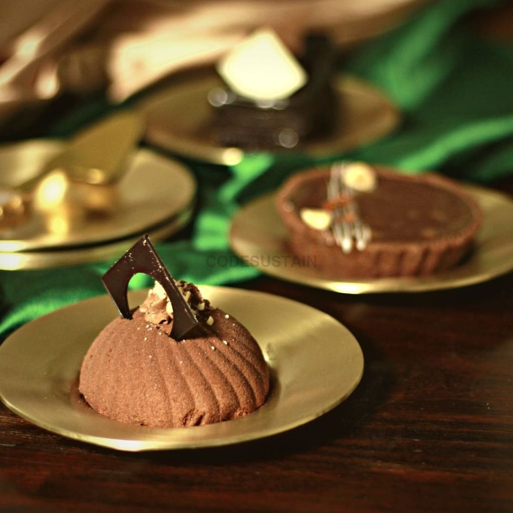 Luxe Brass Cake Pate | Dessert Plate |Tableware