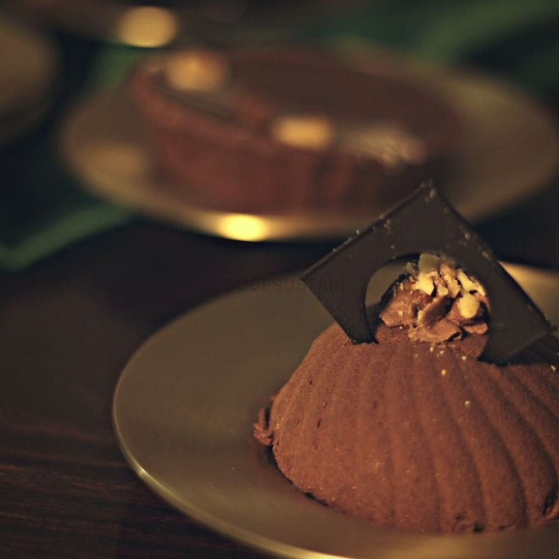 Luxe Brass Cake Pate | Dessert Plate |Tableware Single