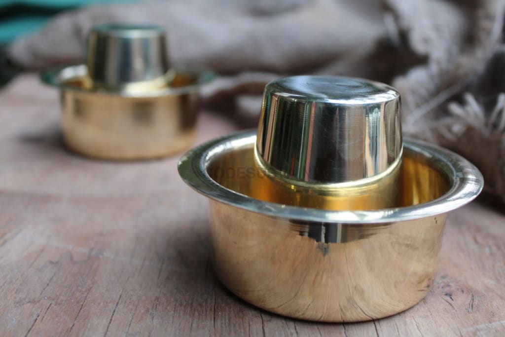 Ayās Brass | Pital Davara Filter Coffee - Tumbler Set - Codesustain