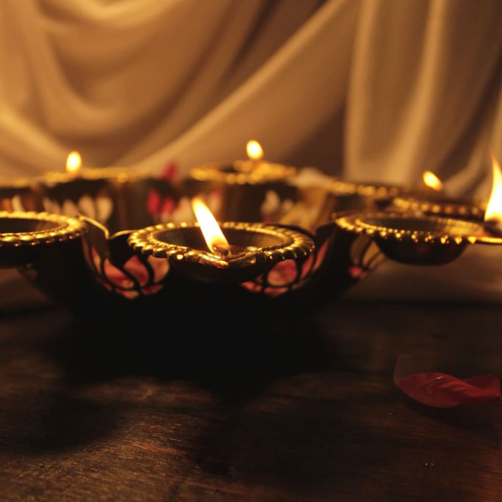 Lotus Urli With Tealight | Diya Holder