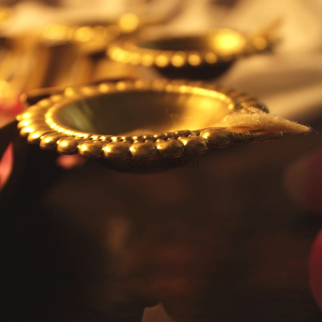 Lotus Urli With Tealight | Diya Holder