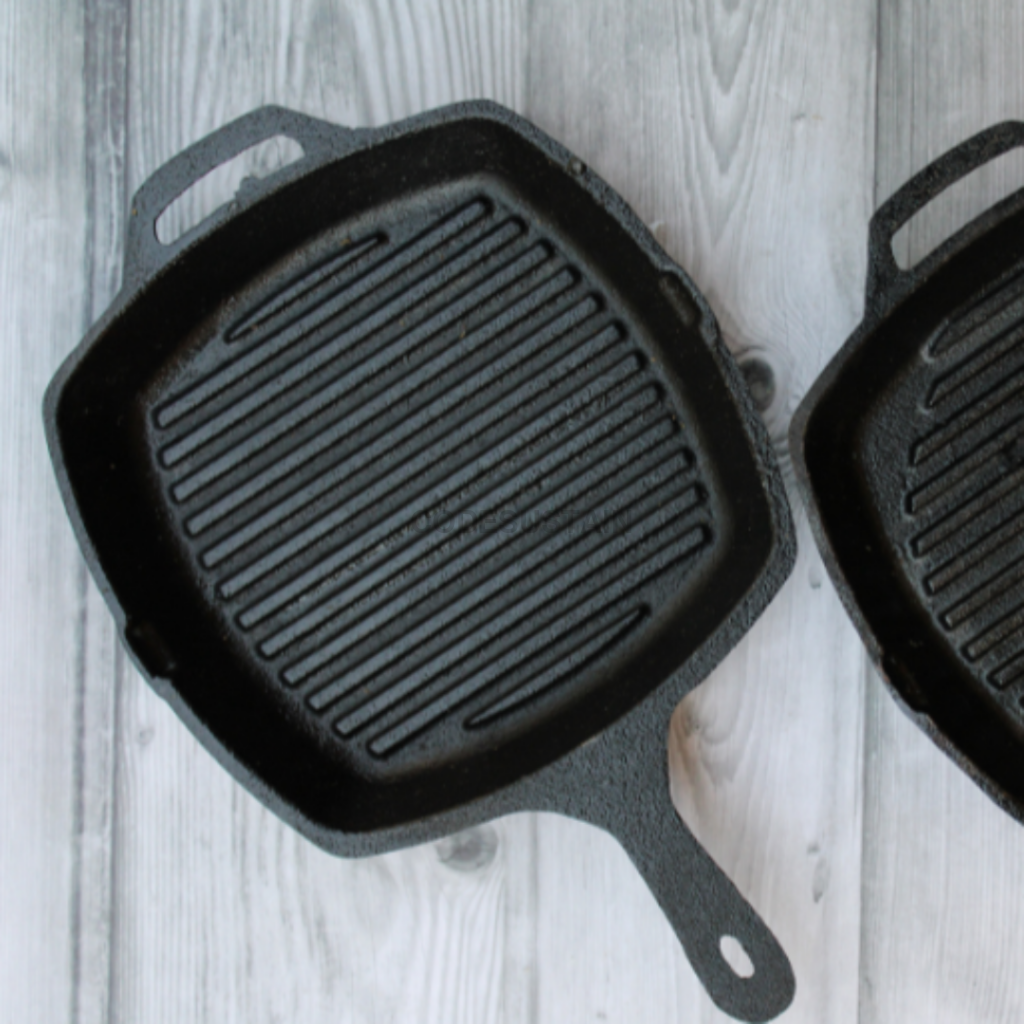 Lohā Pre-Seasoned Cast Iron Grill Pan || 17.5 Inches - Codesustain