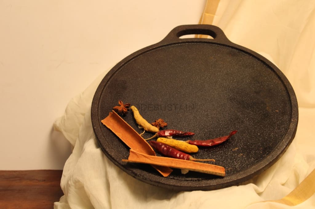 Lohā Cast Iron Single Handle Tawa - Codesustain