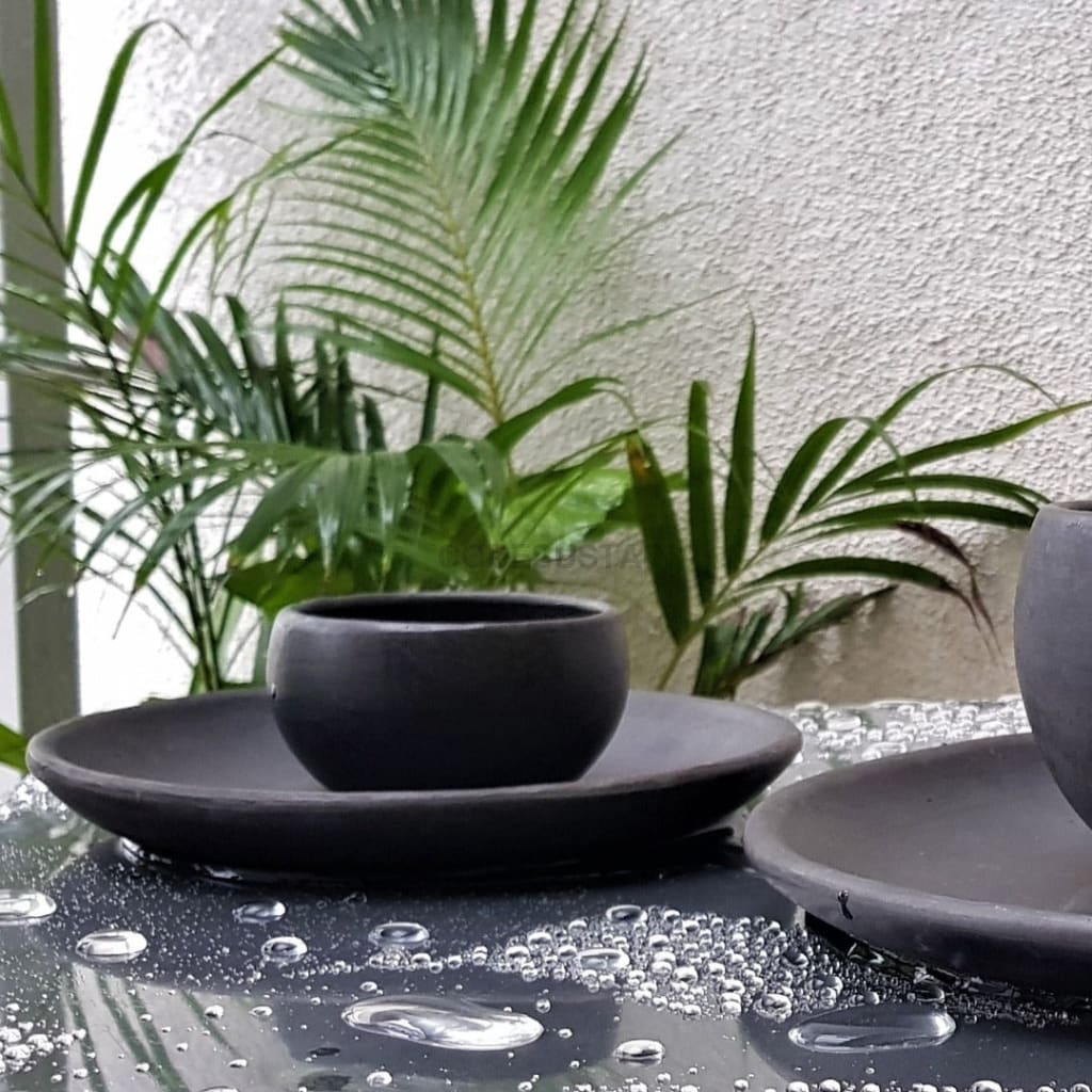 Longpi Black Pottery Dip Bowl | Katori Bowl - Codesustain