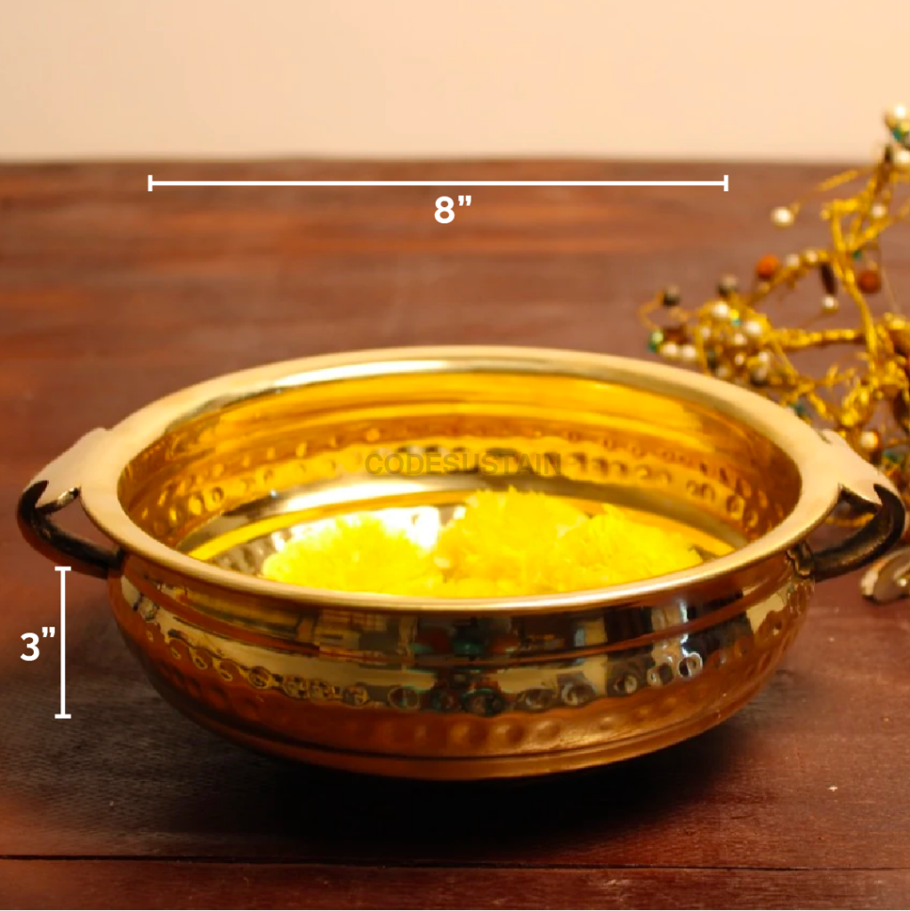 Ayas Pure Brass Hammered Urli - Codesustain