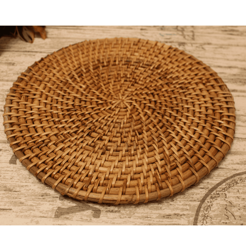Luxury Cane Round Placemats | Cane Tablemats | Kaca Collection - Codesustain