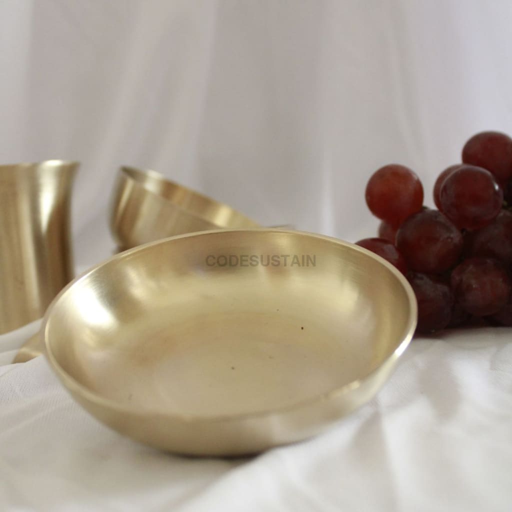Contemporary Kansa Thali Set | Dinner 11 Inches