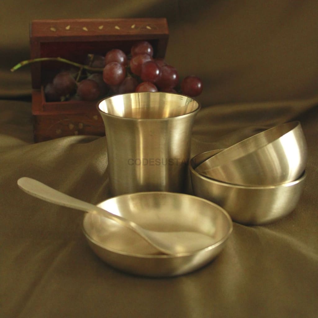 Contemporary Kansa Thali Set | Dinner 11 Inches