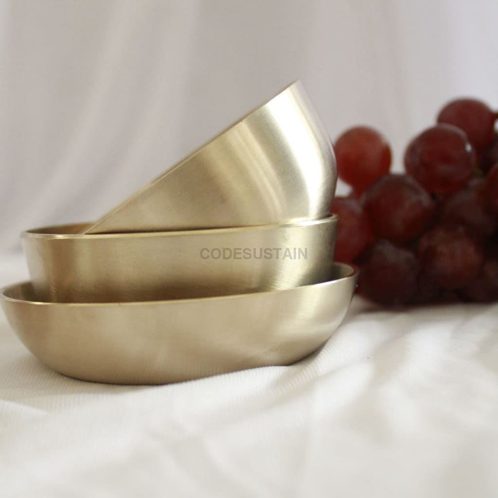 Contemporary Kansa Thali Set | Dinner 11 Inches