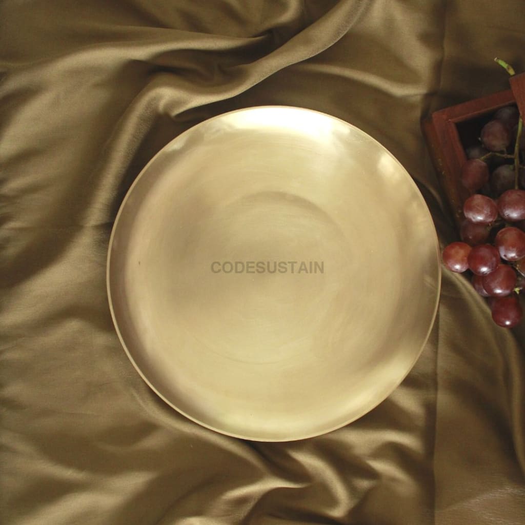 Contemporary Kansa Thali Set | Dinner 11 Inches