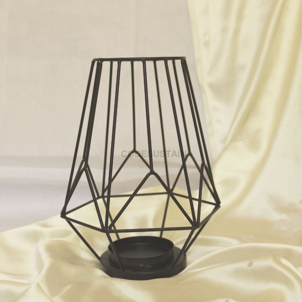 Black Iron Candle Holder - Single Tableware