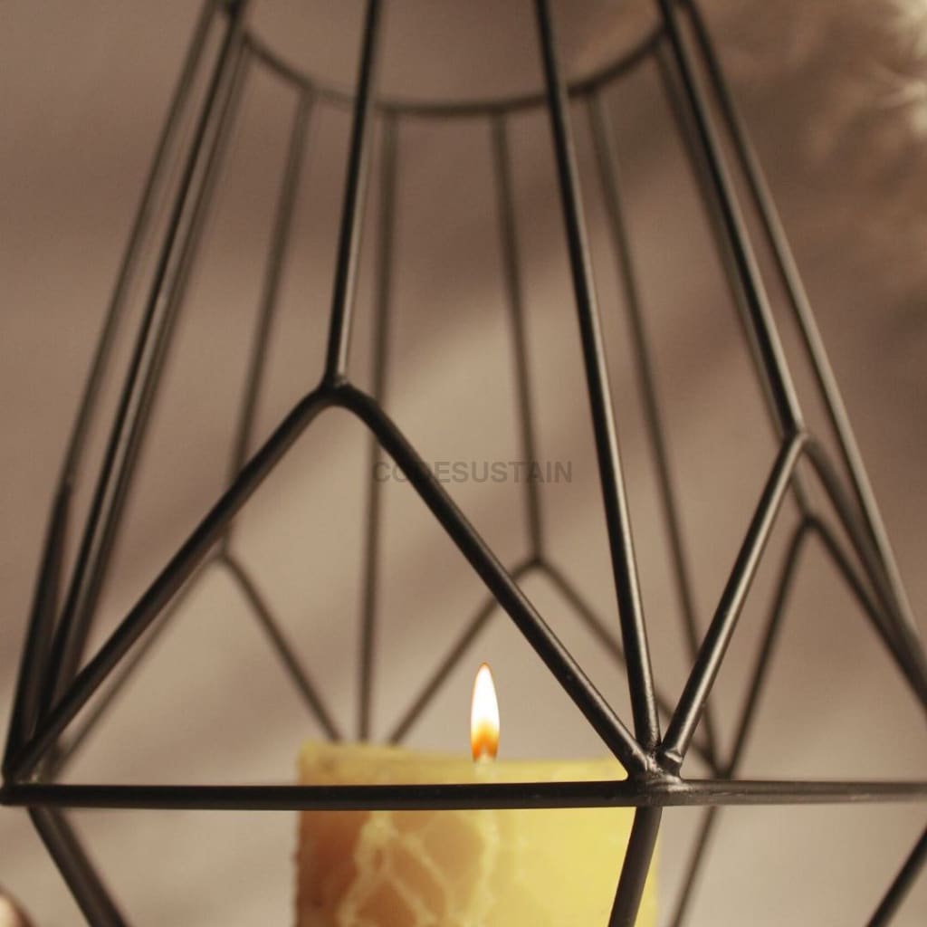 Black Iron Candle Holder - Single Tableware