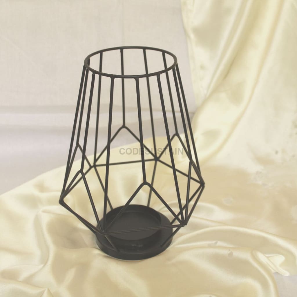 Black Iron Candle Holder - Single Tableware