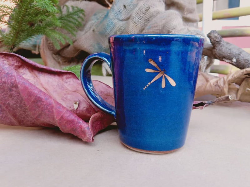 StoneLuxe Dragon Fly Gold Handcrafted Coffee Mug - Codesustain