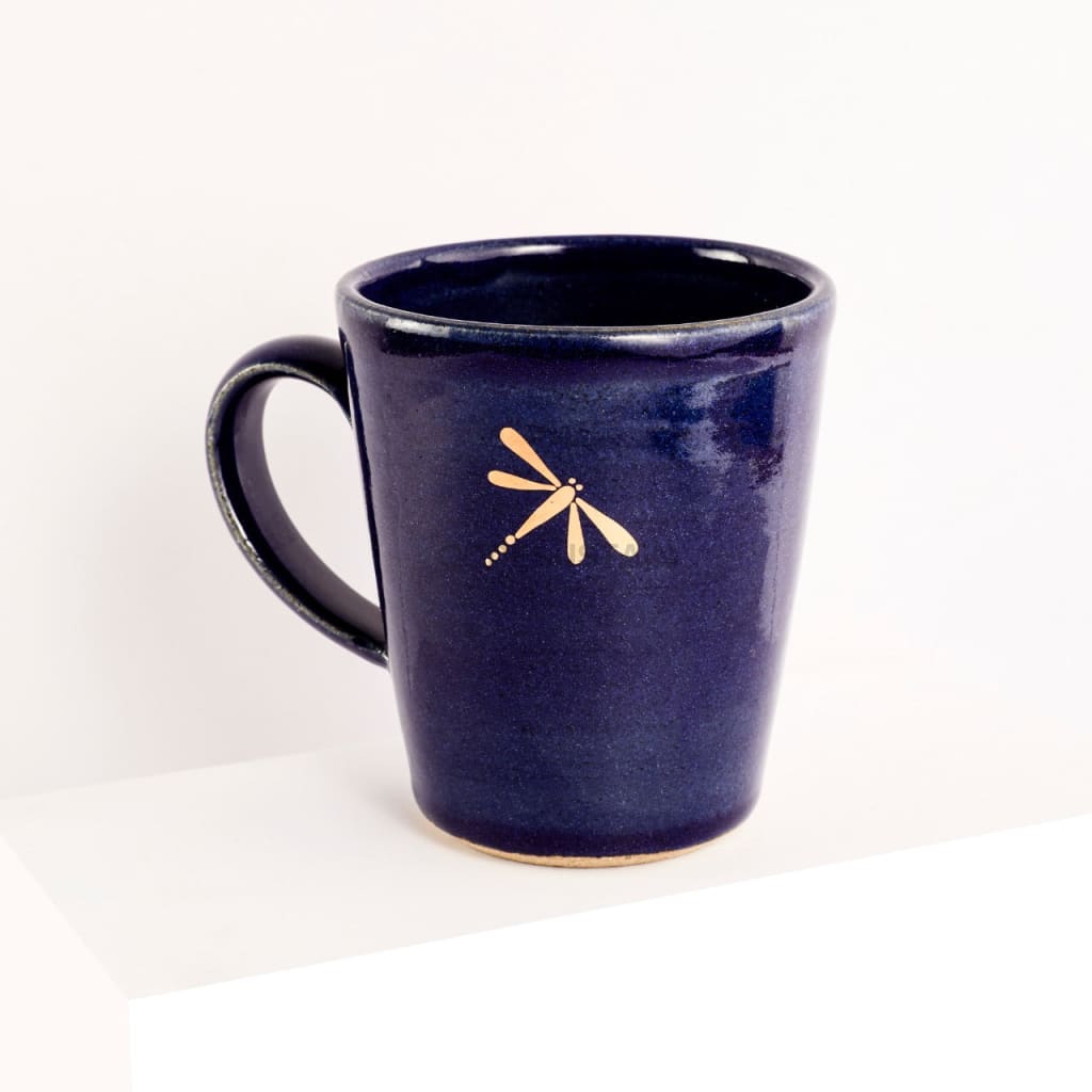 StoneLuxe Dragon Fly Gold Handcrafted Coffee Mug - Codesustain