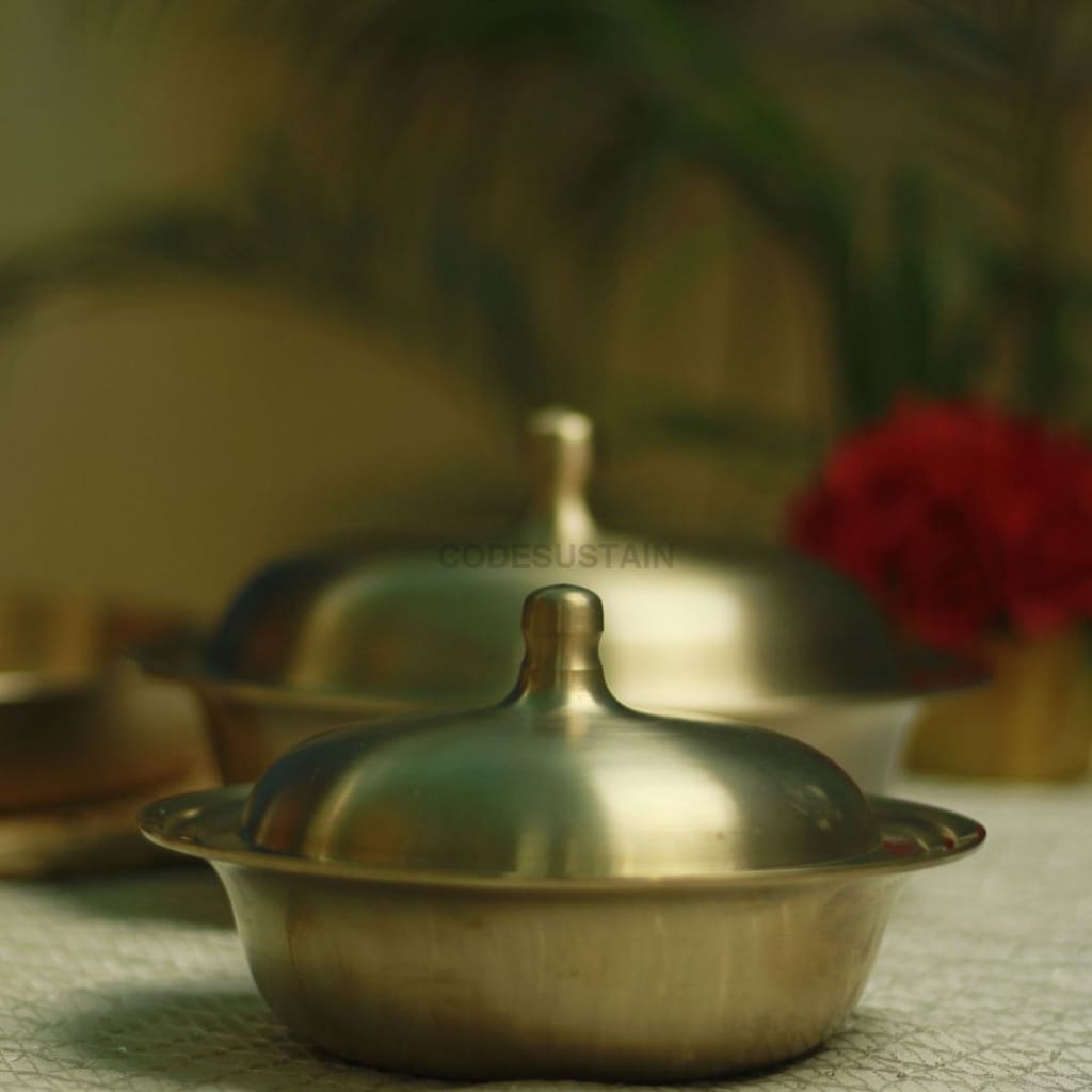 Traditional Kansa Thali Set | Bronze Serveware